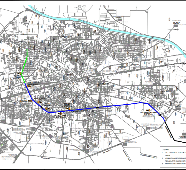 Feasibility Study of the Project ‘Rehabilitation & Reconstruction of RCC drain along Jinnah Road from Shamsi Chowk to Main Drain Gujranwala.